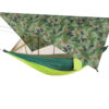 Waterproof sunshade canopy anti-mosquito net hammock package Wild camping aerial swing hammock special shooting link - Image 2