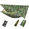 Waterproof sunshade canopy anti-mosquito net hammock package Wild camping aerial swing hammock special shooting link - Image 5