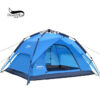 Outdoor 3-4 people double-layer automatic tent, rainstorm-proof camping tent, free construction and quick opening camping tent - Image 3