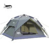 Outdoor 3-4 people double-layer automatic tent, rainstorm-proof camping tent, free construction and quick opening camping tent - Image 4