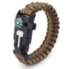 Outdoor Distress Whistle Bracelet Flintstone Camping Equipment Survival Bracelet Compass Seven Core Umbrella Cord Hand Strap - Image 16