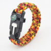 Outdoor Distress Whistle Bracelet Flintstone Camping Equipment Survival Bracelet Compass Seven Core Umbrella Cord Hand Strap - Image 15