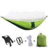 New anti-mosquito hammock outdoor with mosquito net anti-rollover adult mesh parachute cloth camping swing with tree strap - Image 5