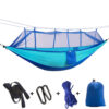 New anti-mosquito hammock outdoor with mosquito net anti-rollover adult mesh parachute cloth camping swing with tree strap - Image 7
