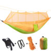 New anti-mosquito hammock outdoor with mosquito net anti-rollover adult mesh parachute cloth camping swing with tree strap - Image 9