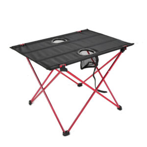 Factory direct sale outdoor ultra light aluminum alloy portable folding table picnic camping barbecue square folding table