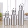 Portable Stainless Steel Water Bottle Bamboo Lid Sports Flasks Leak-proof Travel Cycling Hiking Camping Bottles BPA Free - Image 2