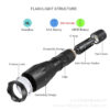 Manufacturers telescopic focusing handheld flashlight outdoor camping searchlight T6 portable aluminum flashlight