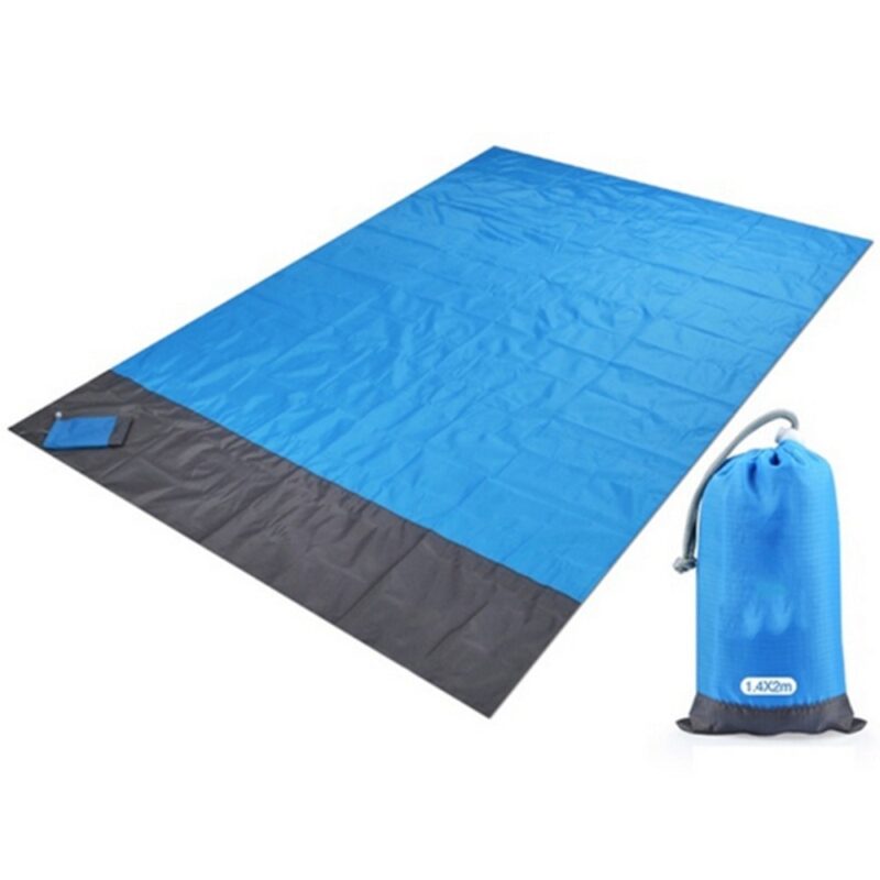 2x2.1m Waterproof Pocket Beach Blanket Folding Camping Mat Mattress Portable Lightweight Mat Outdoor Picnic Mat Sand Beach Mat - Image 2