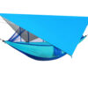 Waterproof sunshade canopy anti-mosquito net hammock package Wild camping aerial swing hammock special shooting link - Image 7