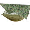 Waterproof sunshade canopy anti-mosquito net hammock package Wild camping aerial swing hammock special shooting link - Image 4