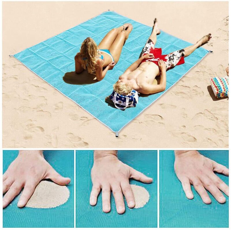 Cross-border supply outdoor mesh beach mat camping sand slip picnic mat travel self-driving tour picnic mat camping mat - Image 2