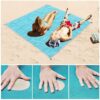 Cross-border supply outdoor mesh beach mat camping sand slip picnic mat travel self-driving tour picnic mat camping mat