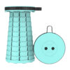 First-hand source of outdoor folding telescopic stool camping fishing portable plastic stool vibrato seagull S leisure adjustable - Image 18