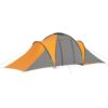 Camping Tent 6 Persons Gray and Orange - Image 3
