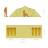 Camping Tent 6 Persons Gray and Orange - Image 11