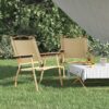 Camping Chairs 2 pcs Beige 21.3"x21.7"x30.7" Oxford Fabric