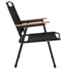 Camping Chairs 2 pcs Black 21.3"x21.7"x30.7" Oxford Fabric - Image 5