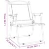 Camping Chairs 2 pcs Black 21.3"x21.7"x30.7" Oxford Fabric - Image 8