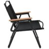 Camping Chairs 2 pcs Black 21.3"x16.9"x23.2" Oxford Fabric - Image 5