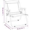 Camping Chairs 2 pcs Black 21.3"x16.9"x23.2" Oxford Fabric - Image 8