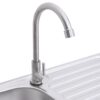 Camping Sink Single Basin with Tap Stainless Steel - Image 6