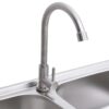 Camping Sink Double Basins with Tap Stainless Steel - Image 6
