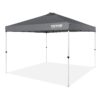 Pop Up Canopy Tent, 10 x 10 ft, 250 D PU Silver Coated Tarp, with Portable Roller Bag and 4 Sandbags, Waterproof and Sun Shelter Gazebo for Outdoor Party, Camping, Commercial Events, Dark Gray - Image 2