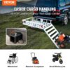 50 x 29.5 x 8.7 inch Hitch Cargo Carrier, 500lbs Capacity Trailer Hitch Mounted Cargo Basket, Aluminum Luggage Carrier Rack with Folding Ramp, Fits 2" Hitch Receiver for SUV Truck Pickup Camping