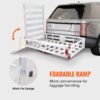50 x 29.5 x 8.7 inch Hitch Cargo Carrier, 500lbs Capacity Trailer Hitch Mounted Cargo Basket, Aluminum Luggage Carrier Rack with Folding Ramp, Fits 2" Hitch Receiver for SUV Truck Pickup Camping - Image 3