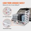 50 x 29.5 x 8.7 inch Hitch Cargo Carrier, 500lbs Capacity Trailer Hitch Mounted Cargo Basket, Aluminum Luggage Carrier Rack with Folding Ramp, Fits 2" Hitch Receiver for SUV Truck Pickup Camping - Image 6