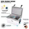 Insulated Portable Cooler, 52 qt, Holds 50 Cans, Ice Retention Hard Cooler with Heavy Duty Handle, Ice Chest Lunch Box for Camping, Beach, Picnic, Travel, Outdoor, Keeps Ice for up to 6 Days - Image 6