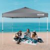 Pop Up Canopy Tent, 10 x 10 ft, 250 D PU Silver Coated Tarp, with Portable Roller Bag and 4 Sandbags, Waterproof and Sun Shelter Gazebo for Outdoor Party, Camping, Commercial Events, Dark Gray - Image 8