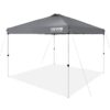 Pop Up Canopy Tent, 10 x 10 ft, 250 D PU Silver Coated Tarp, with Portable Roller Bag and 4 Sandbags, Waterproof and Sun Shelter Gazebo for Outdoor Party, Camping, Commercial Events, Dark Gray - Image 10