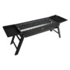 23 inch Portable Charcoal Grill, Flat Top Propane Gas Grills, Compact Foldable Grill, Heavy Duty Steel BBQ Grill, Mini Smoker for Travel, Outdoor Cooking, Barbecue Camping, Picnic, Patio Black - Image 9
