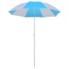 Beach Umbrella Shelter Blue and White 70.9" Fabric - Image 2