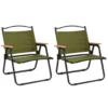 Camping Chairs 2 pcs Green 21.3"x16.9"x23.2" Oxford Fabric - Image 2