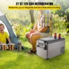 Portable Refrigerator 37 Quart(35 Liter),12 Volt Refrigerator App Control(-4~68), Car Refrigerator Dual Zone with 12/24v DC & 110-240v AC for Camping, Travel, Fishing, Outdoor or Home Use