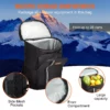 Cooler Backpack, 28 Cans Backpack Cooler Leakproof, Waterproof Insulated Backpack Cooler, Lightweight Beach Cooler Bag with Shoulder Padding and Mesh Pocket for Hiking, Camping, BBQ, Black - Image 4