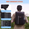 Cooler Backpack, 28 Cans Backpack Cooler Leakproof, Waterproof Insulated Backpack Cooler, Lightweight Beach Cooler Bag with Shoulder Padding and Mesh Pocket for Hiking, Camping, BBQ, Black - Image 5