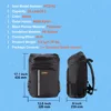Cooler Backpack, 28 Cans Backpack Cooler Leakproof, Waterproof Insulated Backpack Cooler, Lightweight Beach Cooler Bag with Shoulder Padding and Mesh Pocket for Hiking, Camping, BBQ, Black - Image 6