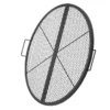 X-Marks Fire Pit Grill Grate, Foldable Round Cooking Grate, Heavy Duty Steel Campfire BBQ Grill Grid with Handle and Support X Wire, Portable Camping Cookware for Outside Party, 36 Inch Black - Image 9