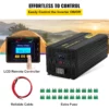 Power Inverter, 5000W Modified Sine Wave Inverter, DC 12V to AC 120V Car Converter, with LCD Remote Controller, LED Indicator, AC Outlets Inverter for Truck RV Car Boat Travel Camping Emergency - Image 4