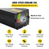 Power Inverter, 5000W Modified Sine Wave Inverter, DC 12V to AC 120V Car Converter, with LCD Remote Controller, LED Indicator, AC Outlets Inverter for Truck RV Car Boat Travel Camping Emergency - Image 5