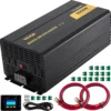 Power Inverter, 5000W Modified Sine Wave Inverter, DC 12V to AC 120V Car Converter, with LCD Remote Controller, LED Indicator, AC Outlets Inverter for Truck RV Car Boat Travel Camping Emergency - Image 7