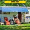RV Awning 20' Camper Awning Fabric, Trailer Awning Canopy Patio Camping Car Awning, Vinyl Roller Tube for RV, Van, SUV, Awning Replacement Ocean Blue Fade - Image 4