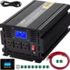 Power Inverter, 2500W Modified Sine Wave Inverter, DC 12V to AC 120V Car Converter, with LCD Display, Remote Controller, LED Indicator, AC Outlets Inverter for Truck RV Car Boat Travel Camping - Image 7