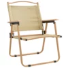 Camping Chairs 2 pcs Beige 21.3"x21.7"x30.7" Oxford Fabric - Image 2