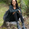 V-Toe Dark Grey Wool Casual or Hiking V-Toe Flip-Flop Tabi Big Toe Chaco Socks - Image 2