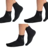 3 Pairs Black Wool Casual or Hiking V-Toe Flip-Flop Tabi Big Toe Socks - Image 2